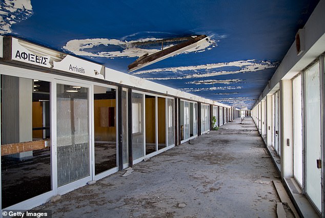 Arrival terminal at the abandoned Nicosia International Airport