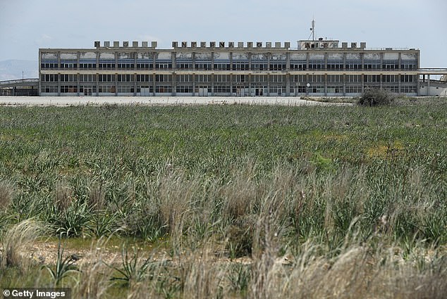 The former main terminal at Nicosia International Airport