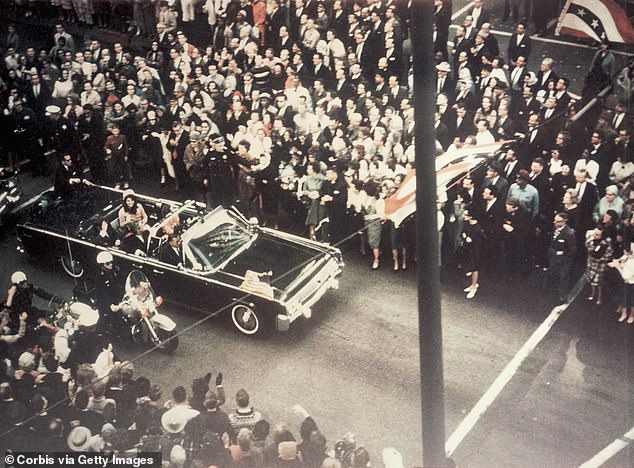 There were up to 200,000 people who came out to see Kennedy pass by that day. It was a Friday