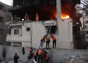 Israel launches wave of airstrikes on Gaza killing at least 24 as fragile ceasefire hangs in balance