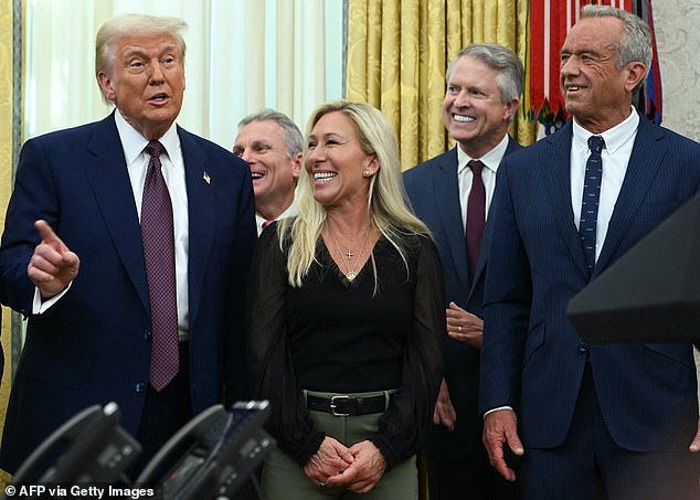 Trump was pressed on whether the relationship between the once-inseparable pair could ever be mended. His answer: 'I can patch up differences with anyone'