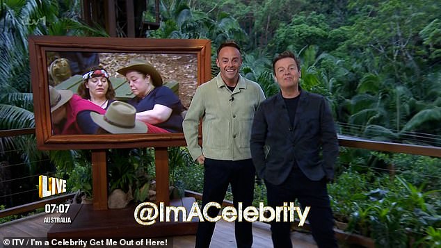 He then lobbed it off screen, before composing himself once again to speak to viewers at home about what's to come in the upcoming episode