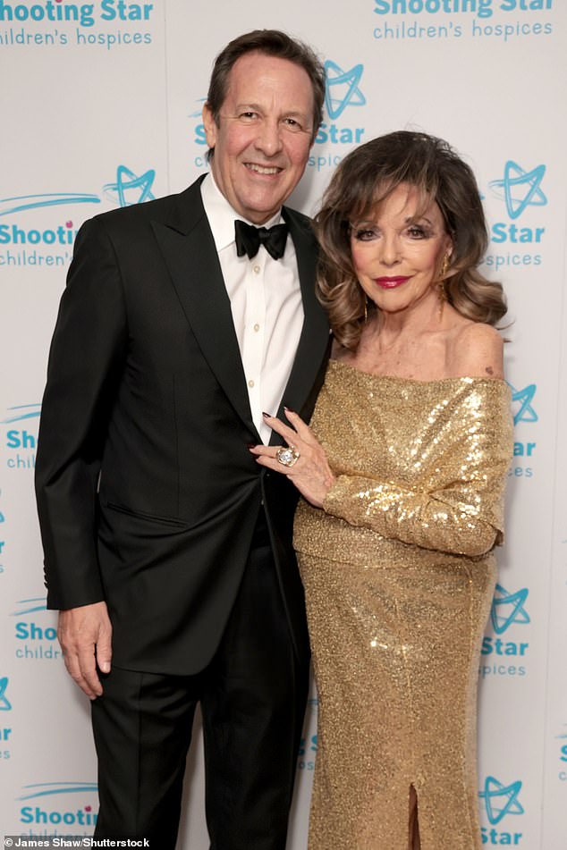 The Dynasty star posed for snaps alongside her fifth husband, 60-year-old producer and actor Percy - who she has been married to since 2002