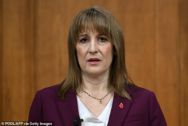 Rachel Reeves (pictured) delivering a speech at 9 Downing Street ahead of the forthcoming Budget this Wednesday