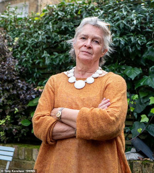 Next-door neighbour Christine Gambles, 69, says she has tried several times to approach Mr Halbritter