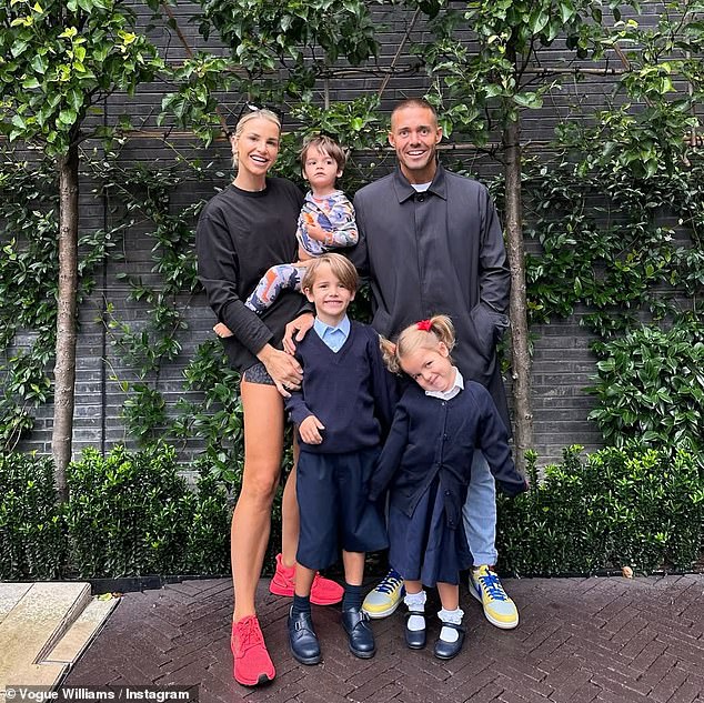 The couple have been married since 2018 and they share three children together - Theodore, six, Gigi, four, and Otto, two