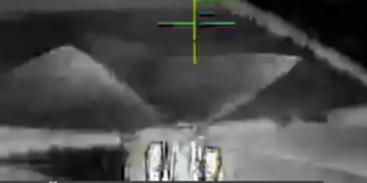 Moment Ukrainian deep strike drone shoots down Russian helicopter in attack that 'changes rules of war'