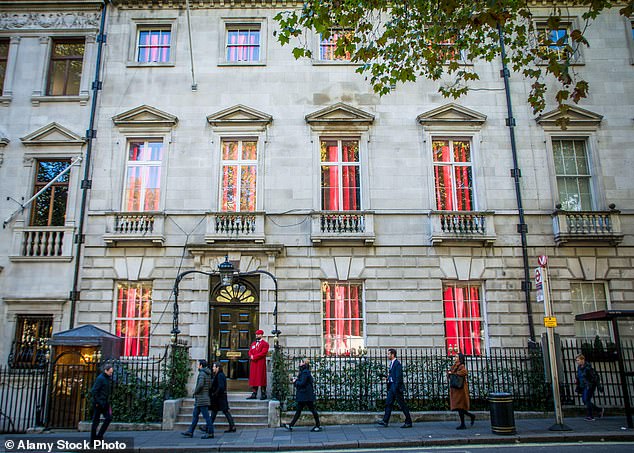 Annabel's, which is based in Mayfair and charges £3,750-a-year for membership, has been frequented by the likes of Princess Diana, Mick Jagger, Leonardo DiCaprio, John Wayne and Frank Sinatra over the years