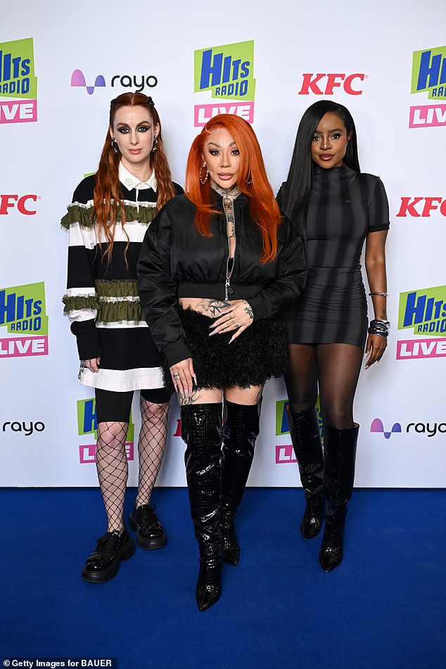 Sam Thompson, Olly Murs, Ella Henderson, Tinie Tempah, Gemma Atkinson, Craig David, Fleur East, and the Sugababes (pictured) were also in attendance