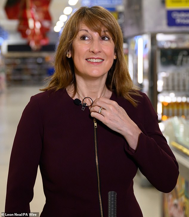 Chancellor Rachel Reeves at a Tesco supermarket in Earl's Court, west London as she prepares to speak about inflation statistics from the Office of National Statistics