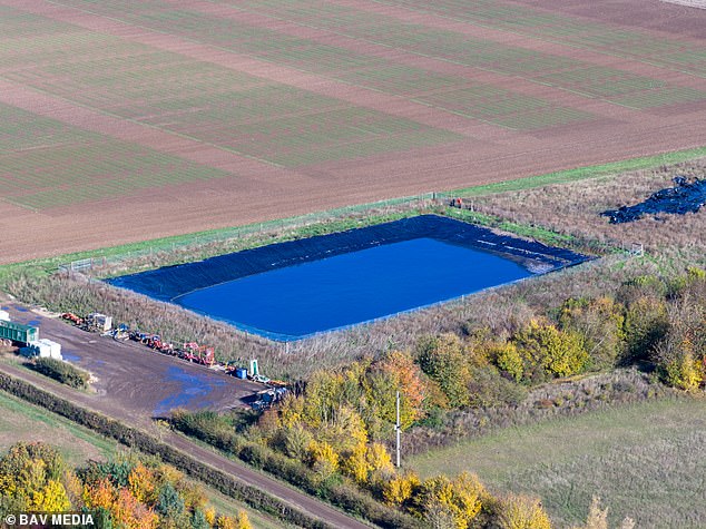 An example of a slurry lagoon similar to the one King Charles wants to create