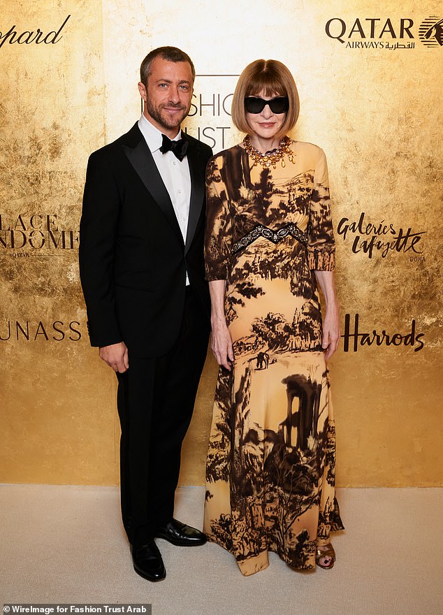 Vogue editorial director Anna Wintour joined Italian director and photographer Francesco Carrozzini at the event