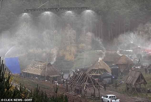 The set of Werwulf in Surrey has a full-scale church complete with an eerie graveyard