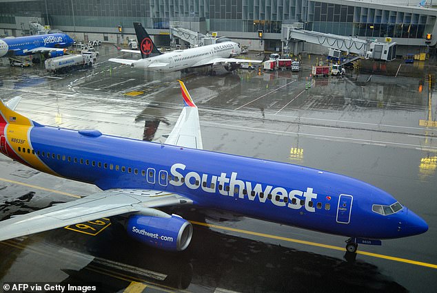 Passengers in the terminal bound for Boise on a Southwest flight could not escape the rant