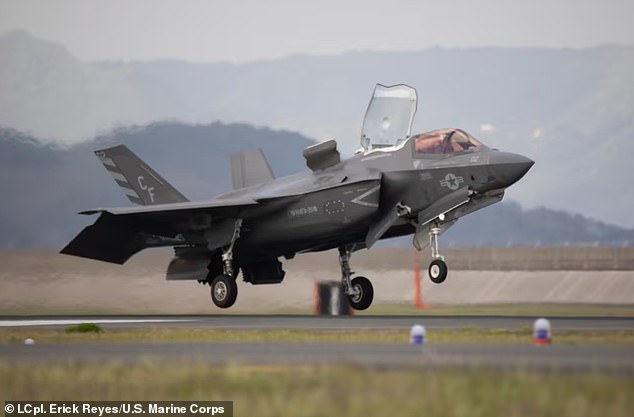 Although Japan spends far less on its military, it boasts 1443 warplanes and 521 tanks, and operates about 159 warships. It has also converted two helicopter carriers to operate F-35 B jets, pictured