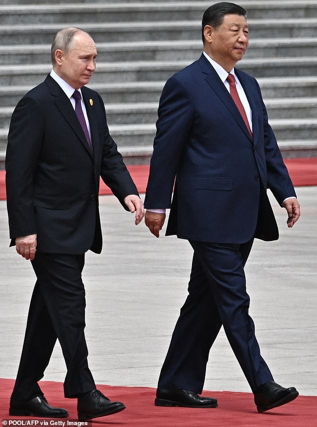 If war broke out, China can count on the support of Russia's president Vladimir Putin. The two countries have forged a close partnership