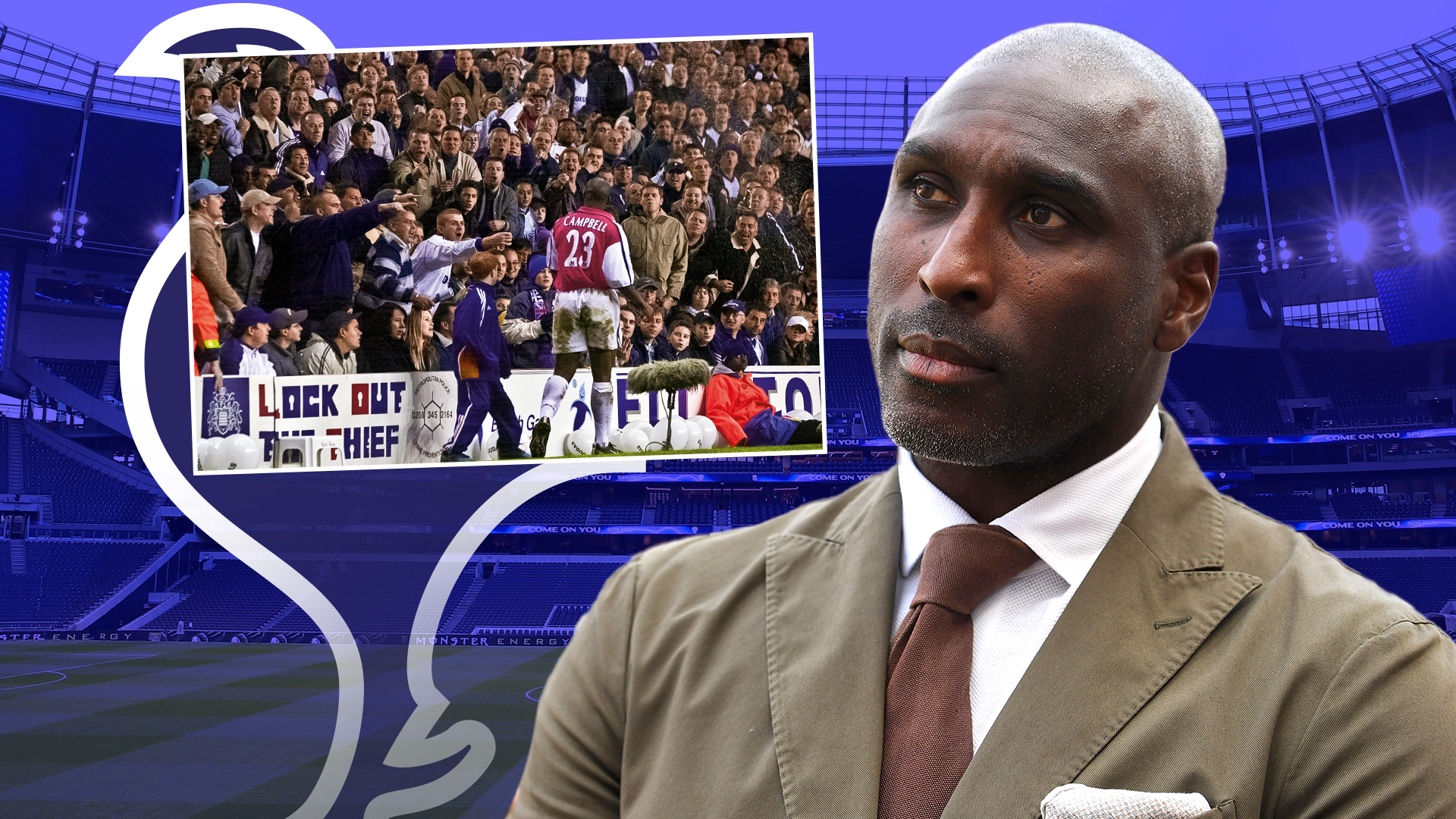 Sol Campbell reveals he's not been to a North London derby for 15yrs and makes amazing revelation about new Spurs ground