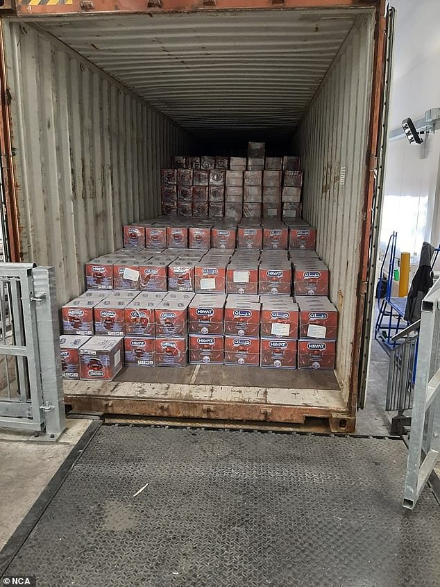 NCA officers seized heroin weighing more than 420kg with a street value of £20,350,000 from a shipping container in Birmingham in May 2023