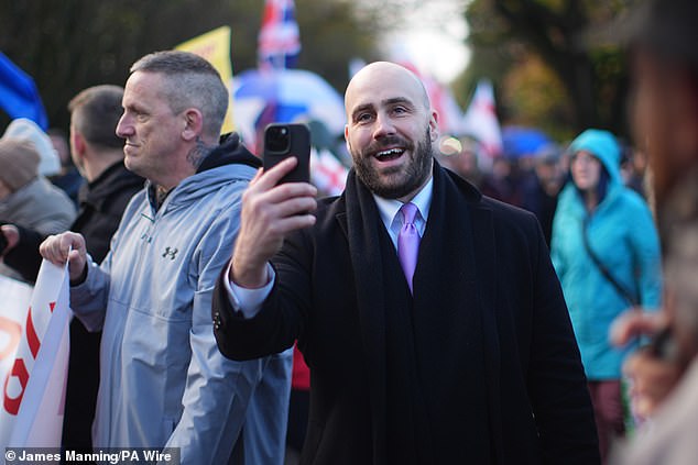 Crowds on the village green started to dwindle when UKIP leader Nick Tenconi started speaking