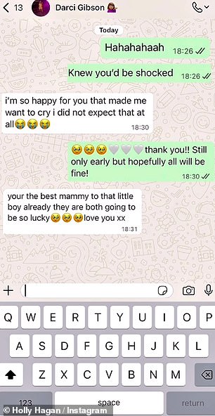 She shared the sweet exchange