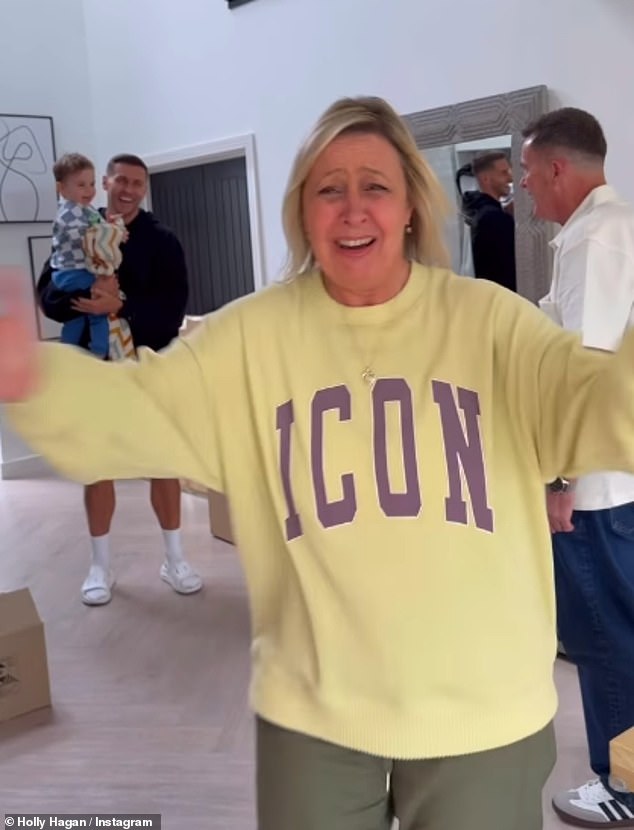 Her family looked delighted to find out the news