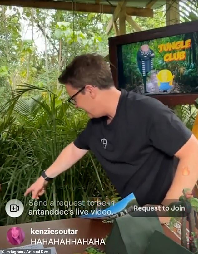 During their latest live, where they typically answer questions sent in by fans, Ant gasped after discovering a spider on his shoulder