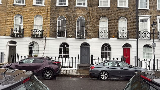 The couple were forced to repaint the property to its original white shade using three coats of paint