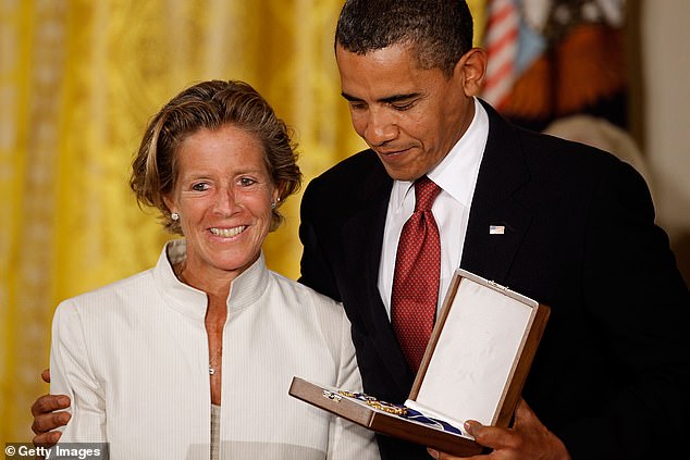 Kara Kennedy died on September 16, 2011, from a heart attack following a workout at a health club in Washington, DC (pictured in 2009 with then-president Barack Obama)