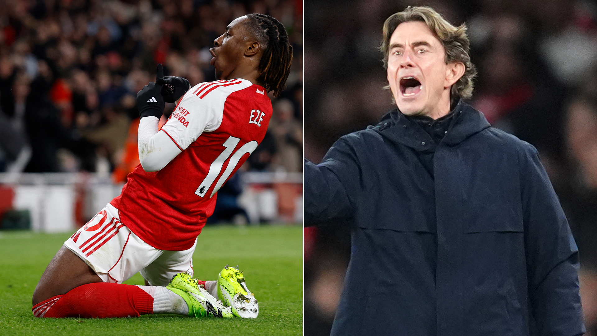 'Who's Eze?' - Arsenal fans reckon Frank's comments have come back to haunt him as Arsenal star scores derby stunner