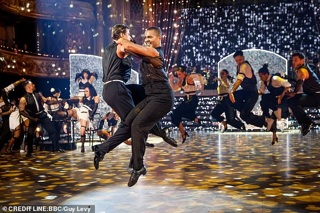 Layton reunited with his pro partner Nikita Kuzmin after they reached the final in 2023, with a reprisal of their energetic Quickstep