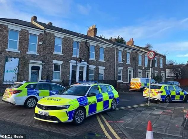 Police have remained at the scene since the alleged attack on Friday evening