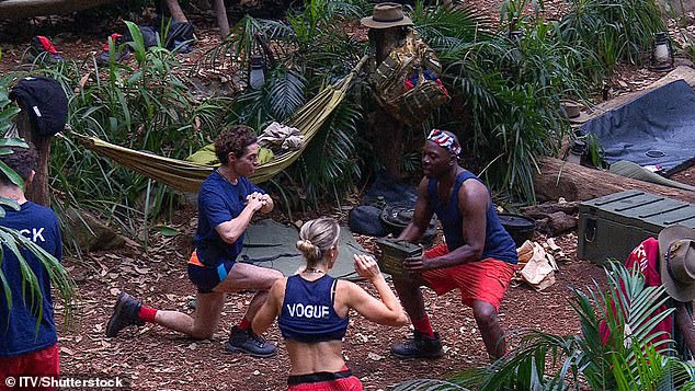 Vogue wasn't alone as Tom Read Wilson, 39, Eddie Kadi, 42, and Ruby Wax, 72, all joined her in a morning workout