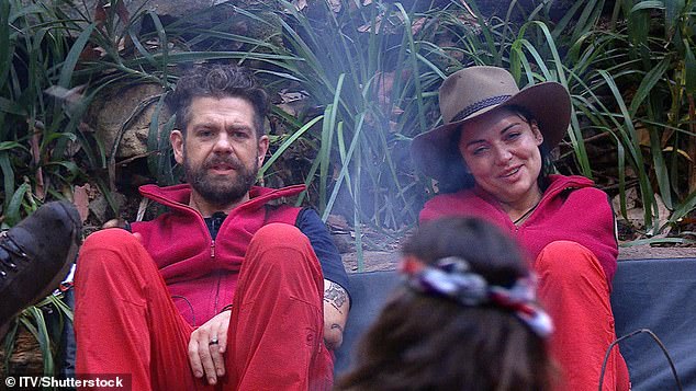 Later, the celebrities gathered around the camp fire for their morning meeting, as Jack Osbourne admitted to the group he was grieving his father Ozzy