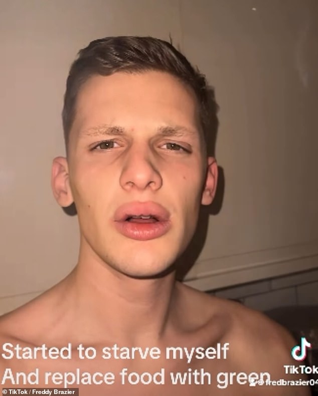 The video began with a generated voiceover that said: '2.5 years ago after crashing a car in a manic episode in an attempt to end it all'