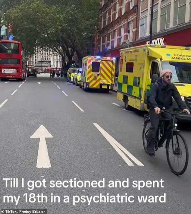 In the video, Freddy told his followers that he spent his 18th birthday 'in a psychiatric ward,' but realised after that 'something needed to change'