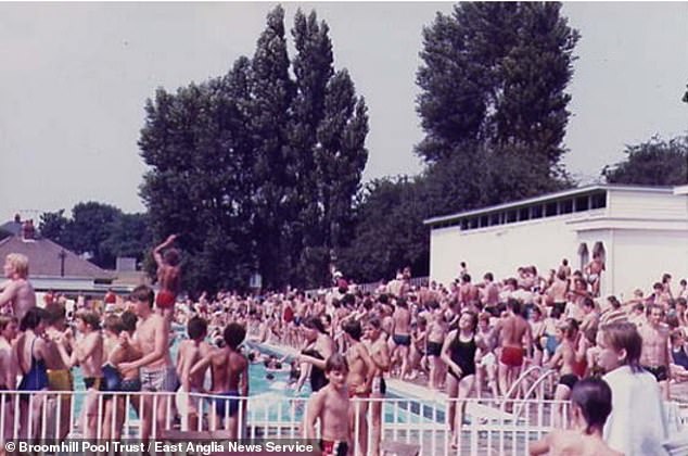 The open air Art Deco style lido which opened in 1938 boasted a competition pool and was very popular