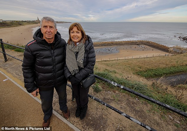 Patricia Davidson (with husband Neil), 69, was among those who had fond memories of the lido