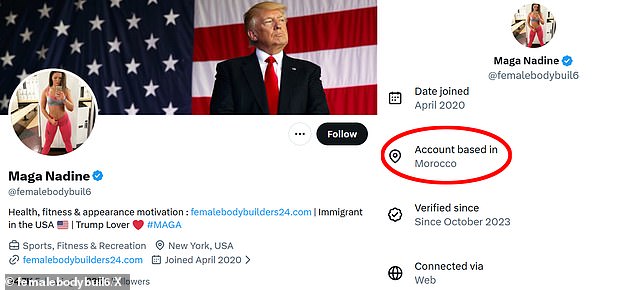 Another MAGA account has been linked to Morocco