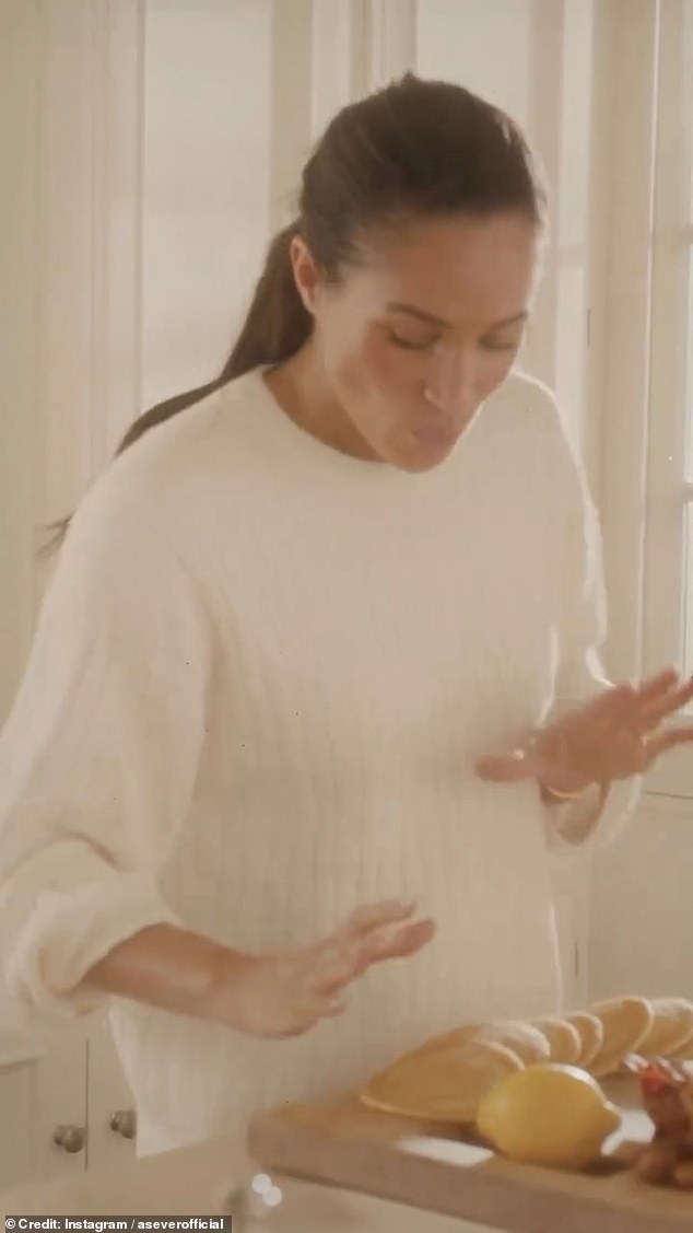 She told her followers: 'If you don't want to make pancakes, don't make pancakes, you just get the ones from the freezer section'