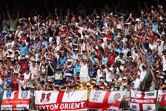 The Barmy Army (pictured at the Perth Ashes Test) is one of cricket's most vocal fanbases