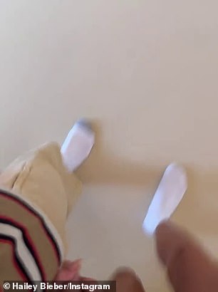 It included a short video of her taking a hand-holding stroll with the 31-year-old Canadian pop star