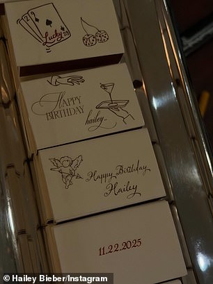 There were stacks of custom cards created for the special occasion