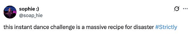 And fans were in full agreement, taking to social media to share their predictions for Instant Dance, with many insisting it would be 'utter carnage' and a 'hot mess'