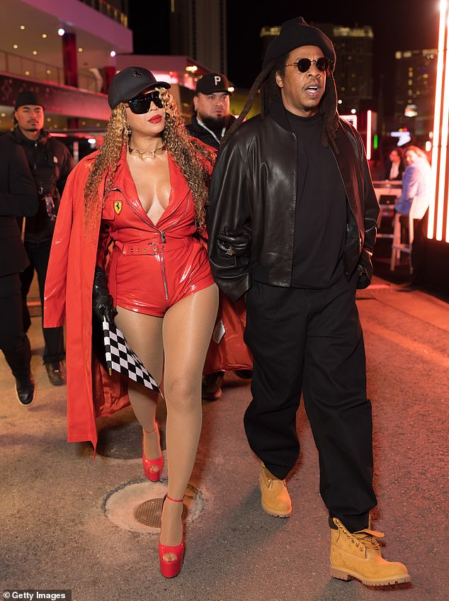The superstar, 44, was among the A-listers in attendance, along with Wicked actress Cynthia Erivo and wowed in the skimpy look complete with the Ferrari logo