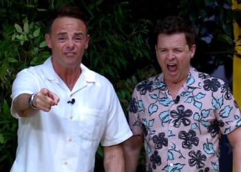Shock moment Ant and Dec are left SCREAMING as Aitch takes on skin-crawling spider trial on I'm A Celeb