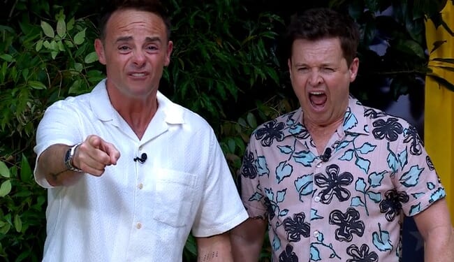 Shock moment Ant and Dec are left SCREAMING as Aitch takes on skin-crawling spider trial on I'm A Celeb