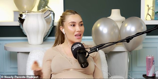 Elsewhere in the podcast, Jamie couldn't resist making a joke about the lack of sex the pair have as Sophie said: 'We should be nailing the sex'