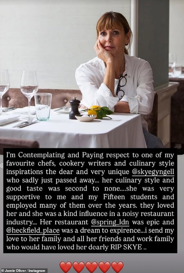 He continued his tribute in another Instragram story