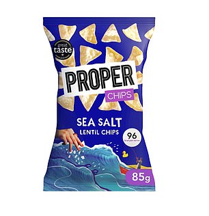 Like the chickpea Hummus crisps, these lentil crisps would likely appear in the healthier end of the crisp aisle