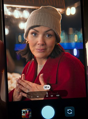 She was also showing off her youthful looks